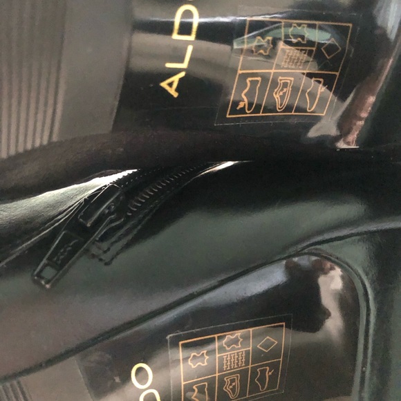 Aldo Black Leather Boots - Picture 7 of 15